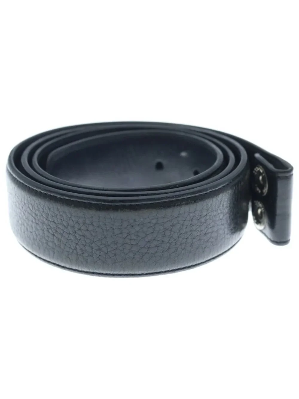 Chrome Hearts 1.5 Strap 1.5 Inch Horseshoe Rivets Leather Belt Black